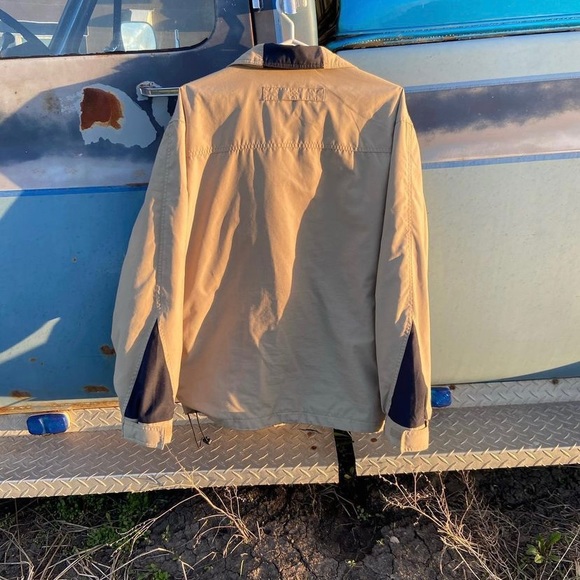 Vintage Khaki Suede Light Jacket Size Medium - Picture 4 of 5